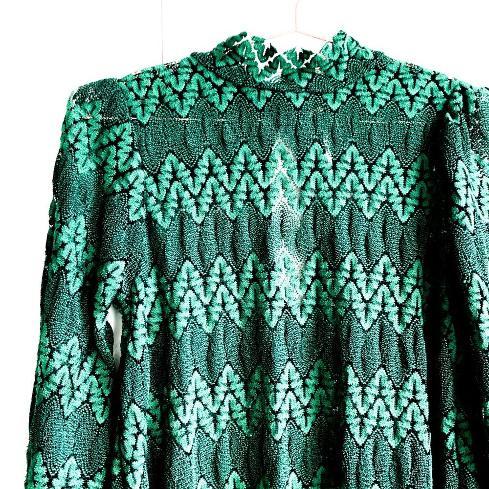 free people long sleeve boho dress w/flare sleeves - Picture 6 of 10